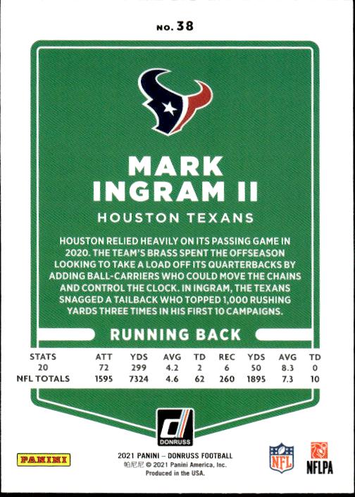 2021 Donruss #38 Mark Ingram II