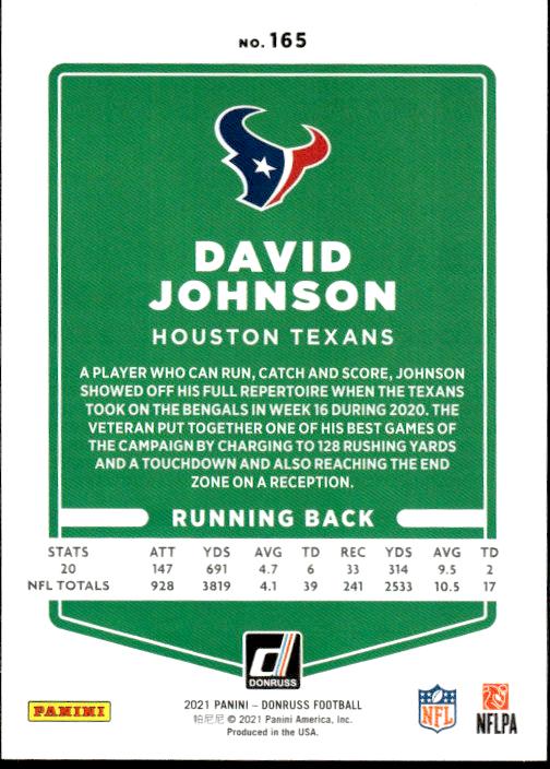 2021 Donruss #165 David Johnson