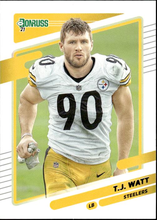 2021 Donruss #22b T.J. Watt No Helmet