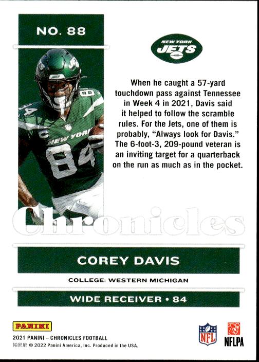 2021 Panini Chronicles #88 Corey Davis