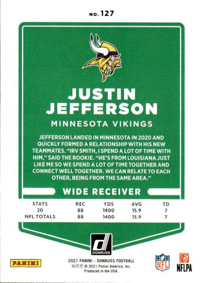 2021 Donruss #127 Justin Jefferson