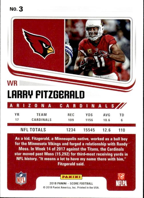 2018 Score #3 Larry Fitzgerald