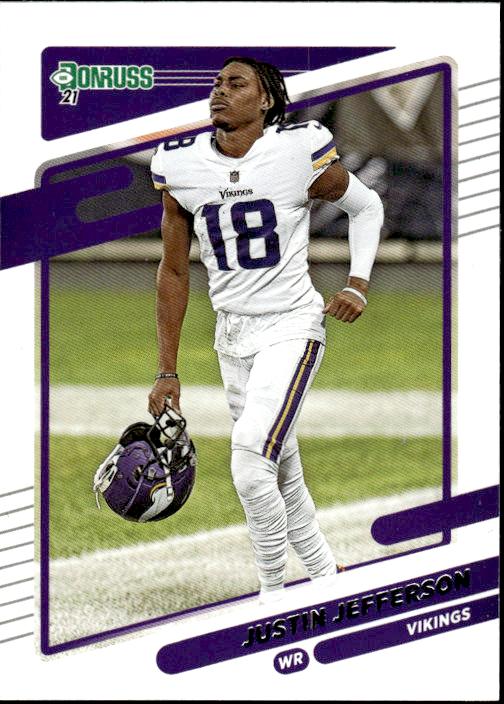 2021 Donruss #127b Justin Jefferson No Helmet