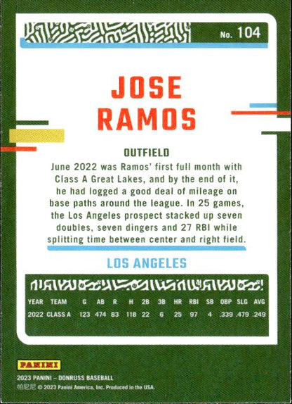 2023 Donruss #104 Jose Ramos