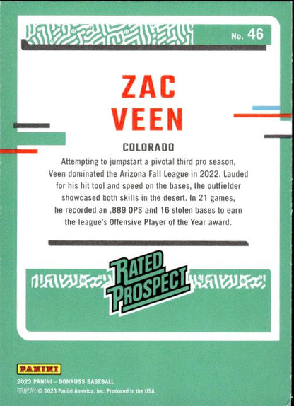 2023 Donruss #46 Zac Veen