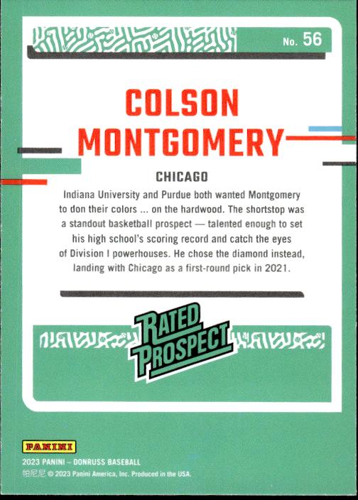 2023 Donruss #56 Colson Montgomery