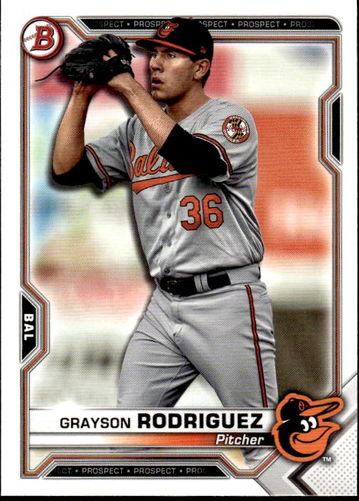 2021 Bowman #BP-118 Grayson Rodriguez Prospects