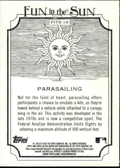 2023 Topps Allen & Ginter #FITS-14 Parasailing Fun in the Sun