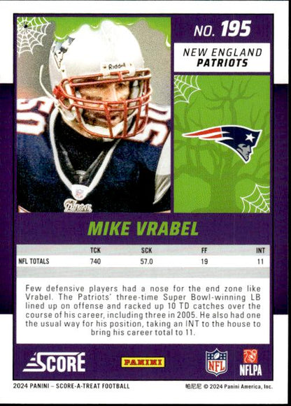 2024 Score-A-Treat #195 Mike Vrabel A-Treat - Green Bats