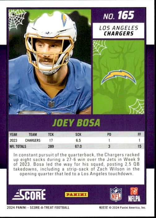 2024 Score-A-Treat #165 Joey Bosa A-Treat - Green Bats