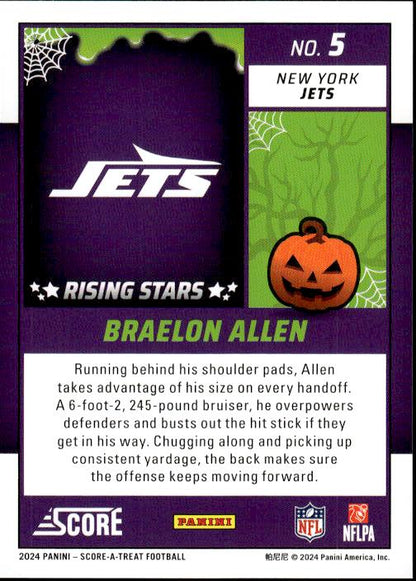 2024 Score-A-Treat #5 Braelon Allen A-Treat - Rising Stars Green Bats