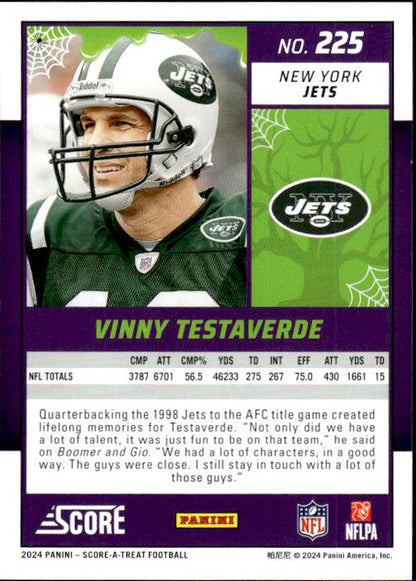 2024 Score-A-Treat #225 Vinny Testaverde A-Treat - Green Bats