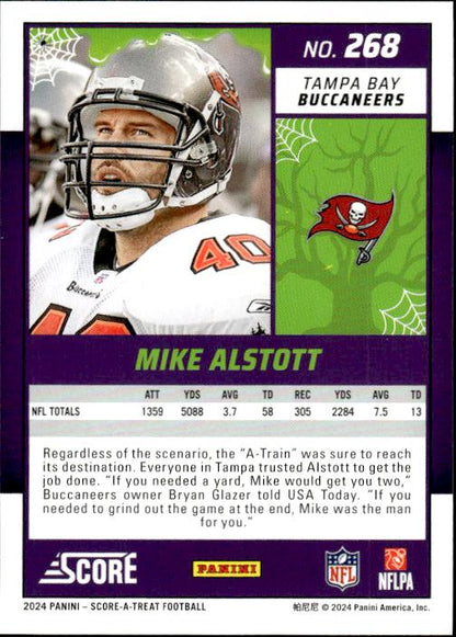 2024 Score-A-Treat #268 Mike Alstott A-Treat - Green Bats