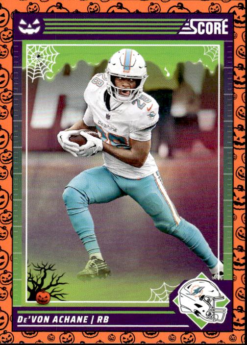 2024 Score-A-Treat #172 De'Von Achane A-Treat - Orange Pumkins