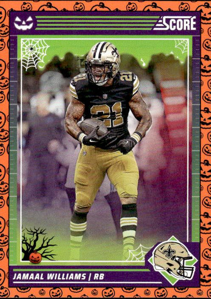 2024 Score-A-Treat #201 Jamaal Williams A-Treat - Orange Pumkins