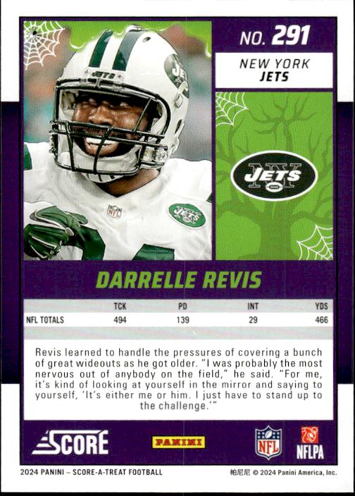 2024 Score-A-Treat #291 Darrelle Revis A-Treat - Orange Pumkins