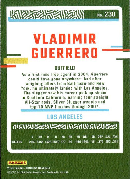 2023 Donruss #230 Vladimir Guerrero