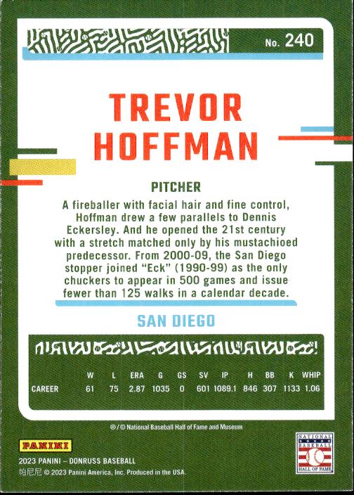 2023 Donruss #240 Trevor Hoffman