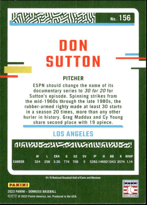 2023 Donruss #156 Don Sutton