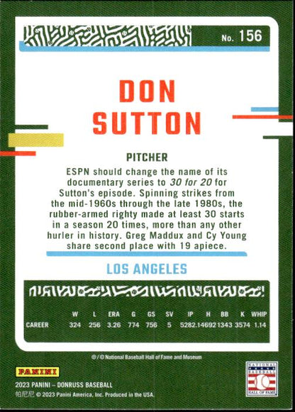 2023 Donruss #156 Don Sutton