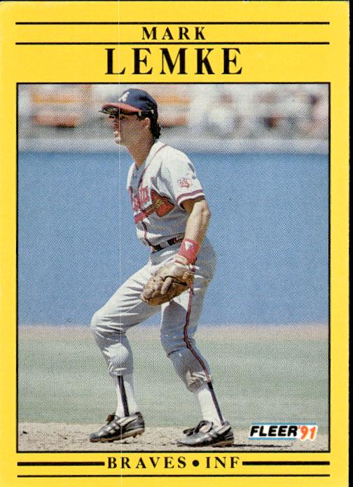 1991 Fleer #696b Mark Lemke