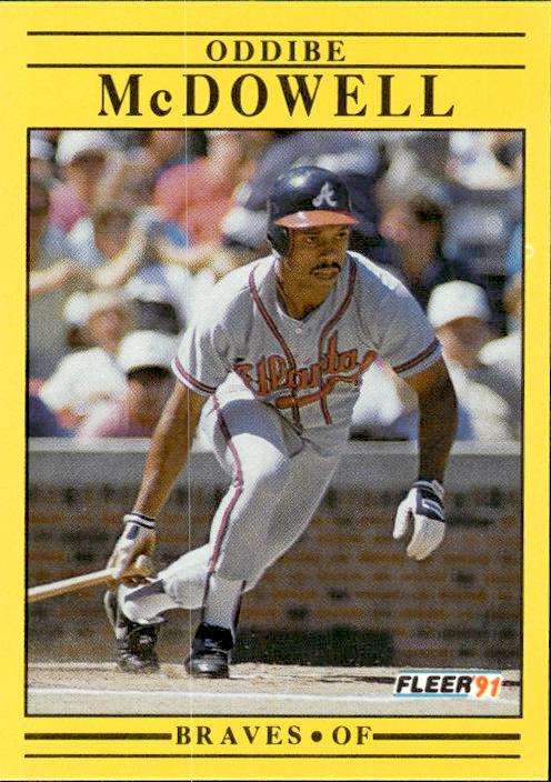 1991 Fleer #697b Oddibe McDowell