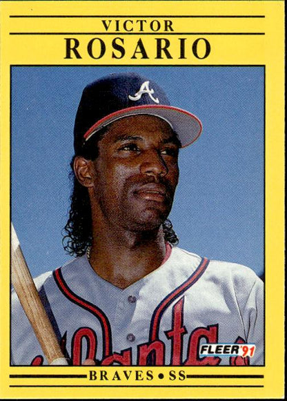 1991 Fleer #701a Victor Rosario