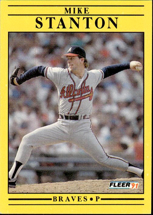 1991 Fleer #705b Mike Stanton