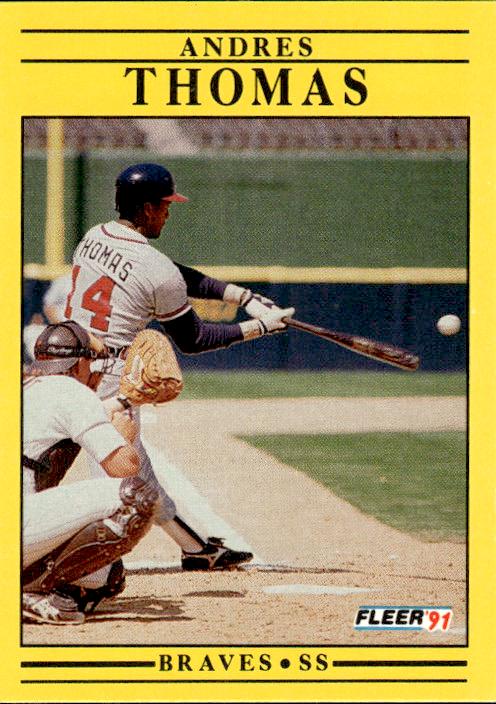 1991 Fleer #706 Andres Thomas