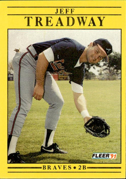 1991 Fleer #707a Jeff Treadway