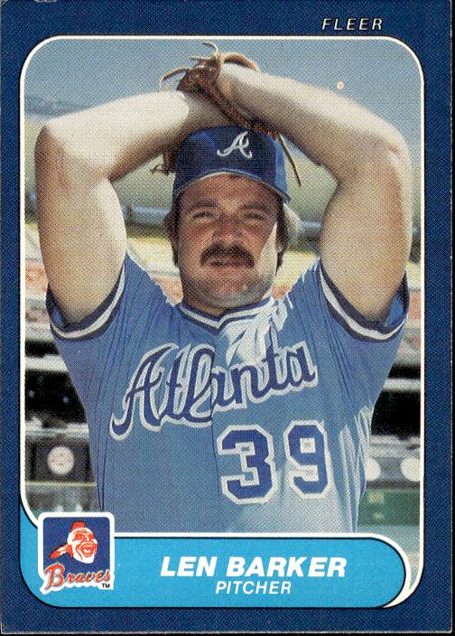 1986 Fleer #507 Len Barker