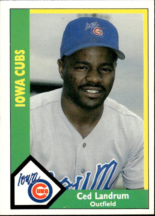 1990 CMC Iowa Cubs #19 Ced Landrum