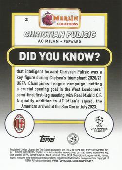 2023-24 Merlin UEFA Club Competitions Christian Pulisic #2 A.C. Milan