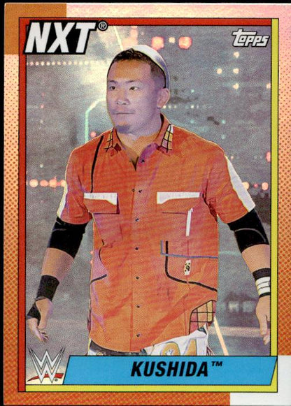 2021 Topps Heritage WWE #88 Kushima #88 Rainbow Foil