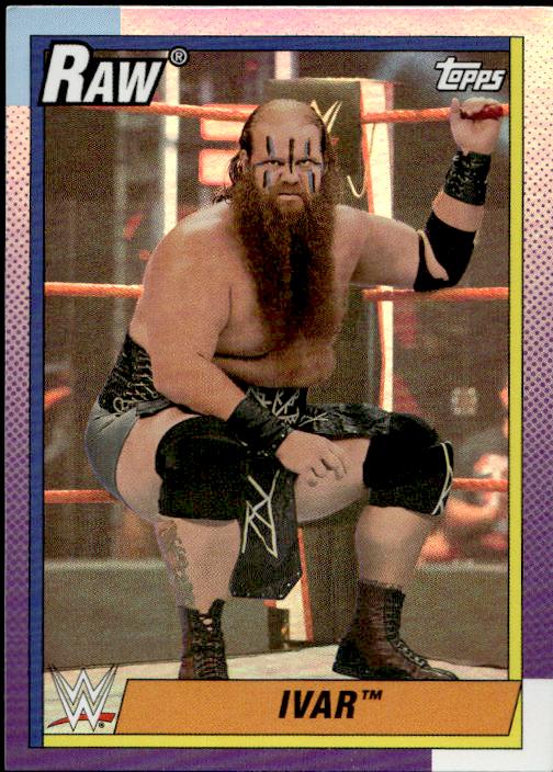 2021 Topps Heritage WWE #18 Ivan #18 Rainbow Foil