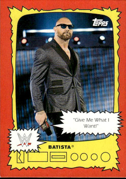 2021 Topps Heritage WWE #SS-1 Batista Superstars Speak