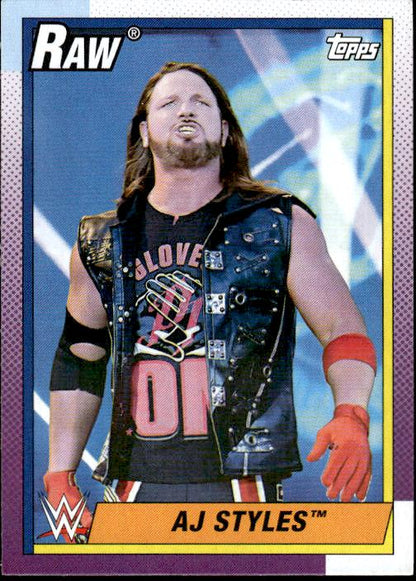 2021 Topps Heritage WWE #1 AJ Styles