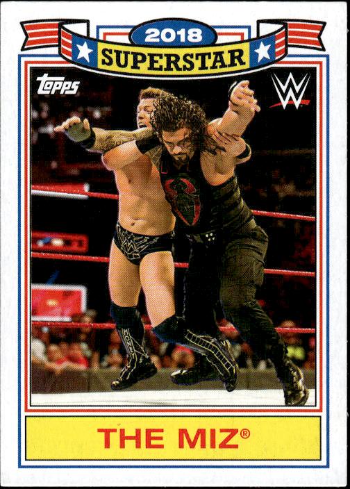 2021 Topps Heritage WWE #TM-17 The Miz def. Reigns Superstar Tribute The Miz