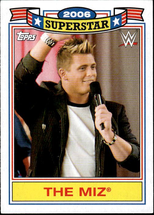 2021 Topps Heritage WWE #TM-1 The Miz Debuts on WWE TV Superstar Tribute The Miz