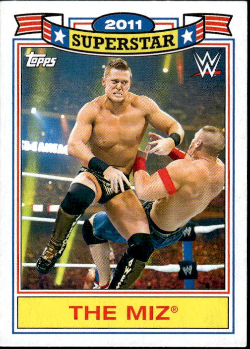 2021 Topps Heritage WWE #TM-11 The Miz def. John Cena Superstar Tribute The Miz