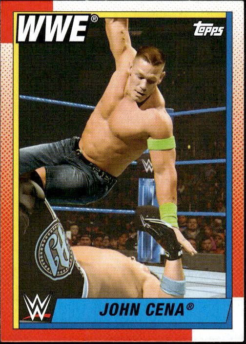 2021 Topps Heritage WWE #99 John Cena Rainbow Foil