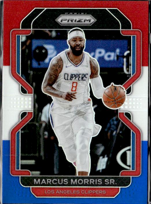 2021-22 Panini Prizm #14 Marcus Morris Sr. Red White and Blue