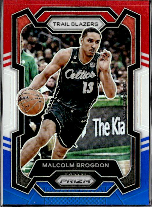 2023-24 Panini Prizm #10 Malcolm Brogdon Prizms Red White and Blue