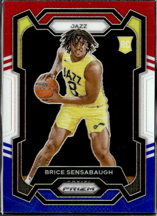 2023-24 Panini Prizm #177 Brice Sensabaugh Prizms Red White and Blue