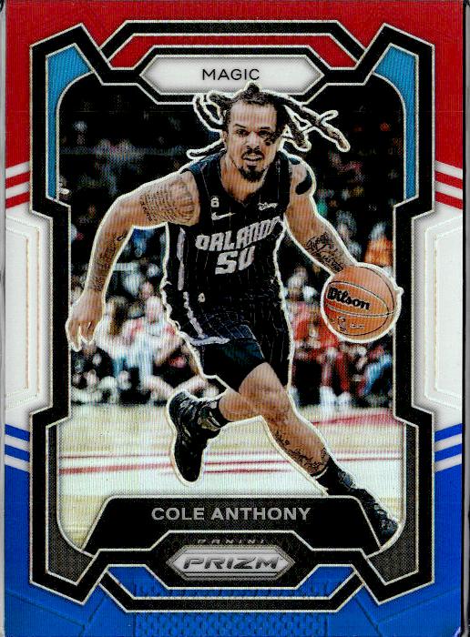 2023-24 Panini Prizm #16 Cole Anthony Prizms Red White and Blue