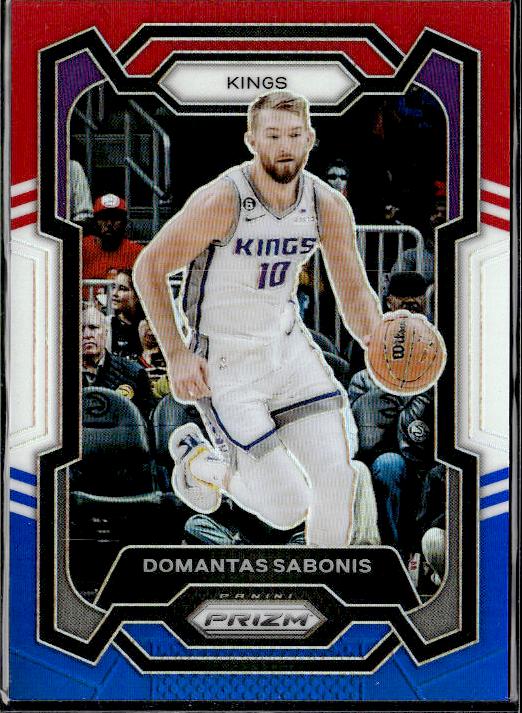 2023-24 Panini Prizm #45 Domantas Sabonis Prizms Ruby Wave