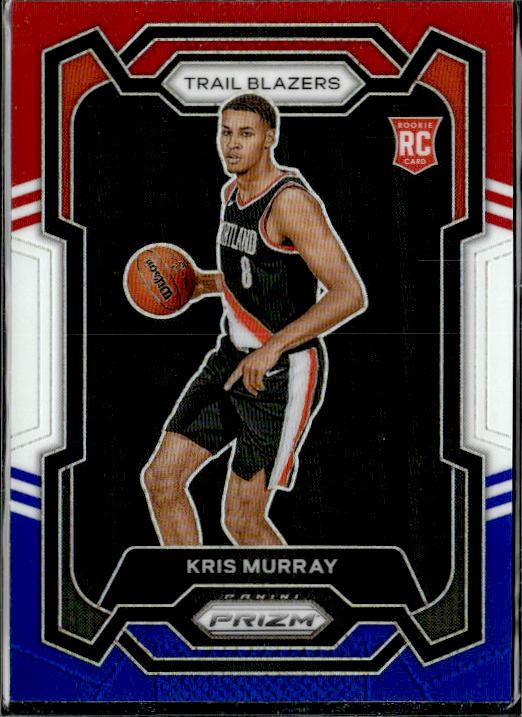 2023-24 Panini Prizm #142 Kris Murray Prizms Red White and Blue