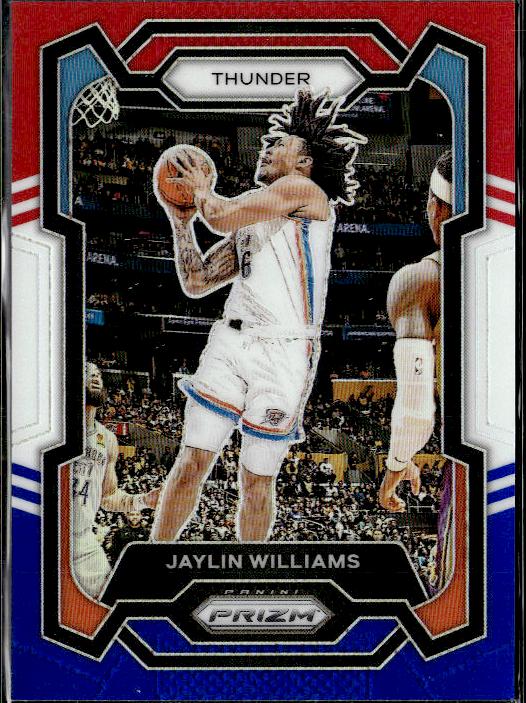 2023-24 Panini Prizm #214 Jaylin Williams Prizms Red White and Blue