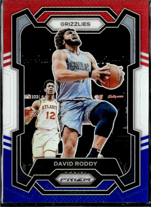 2023-24 Panini Prizm #267 David Roddy Prizms Red White and Blue