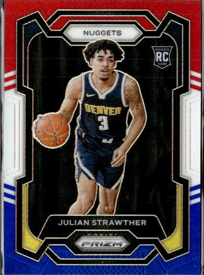 2023-24 Panini Prizm #133 Julian Strawther Prizms Red White and Blue